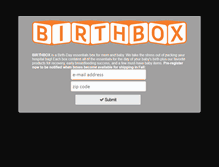 Tablet Screenshot of birthbox.com